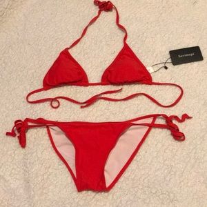 Sexy red bikini